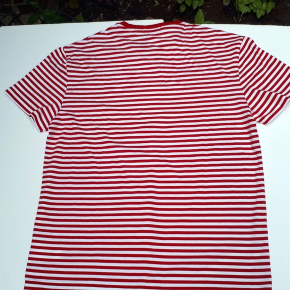 Ralph Lauren Polo Stripped Tee RedWhite NWT L/M - Picture 5 of 8